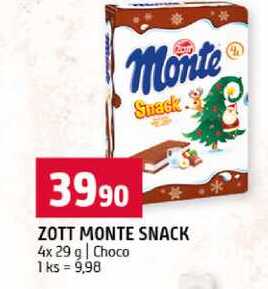 ZOTT MONTE SNACK 4x 29 g