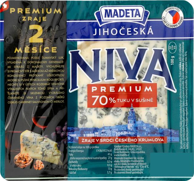 MADETA Jihočeská Niva premium 70%