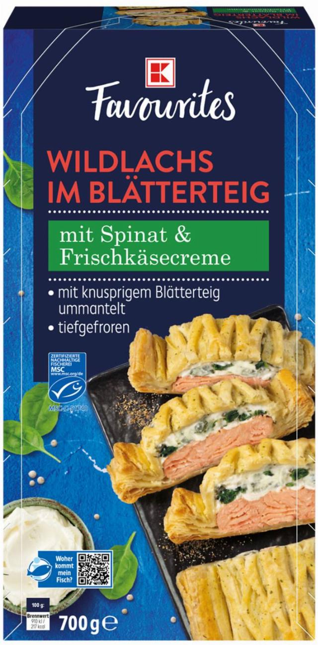 K-Favourites Divoký losos v listovém těstě