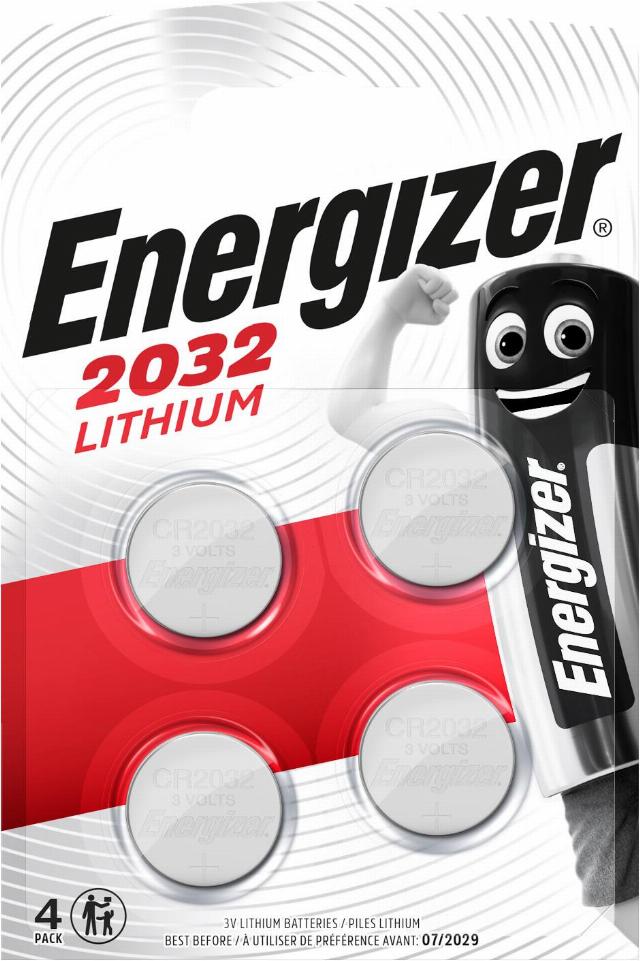 ENERGIZER Baterie CR2032 4 kusy v balení