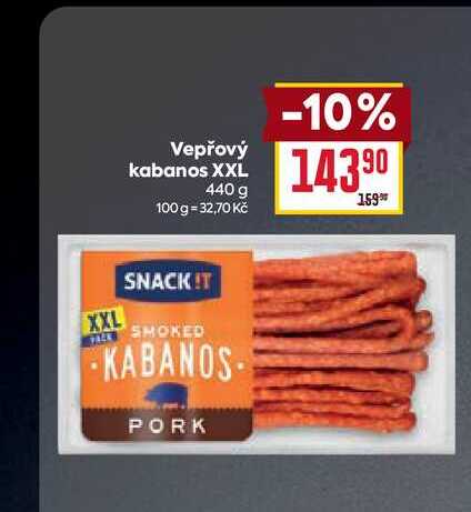 Vepřový kabanos XXL 440 g