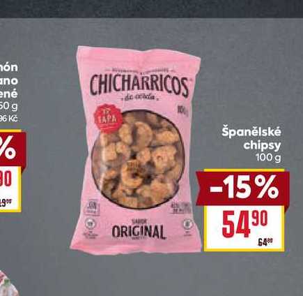 Španělské chipsy 100 g 