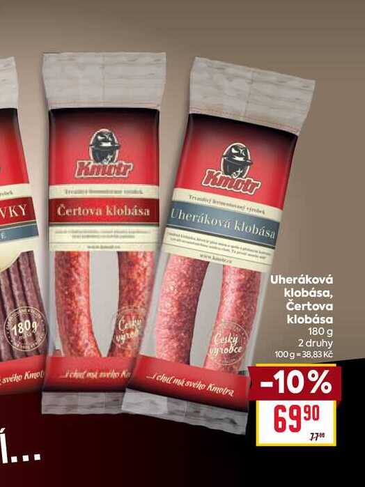 Uheráková klobása, Čertova klobása 180 g