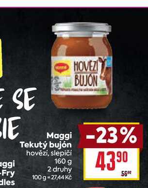 Maggi Tekutý bujón hovězí, slepičí 160 g