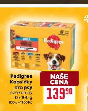 Pedigree Kapsičky pro psy různé druhy 12x 100 g