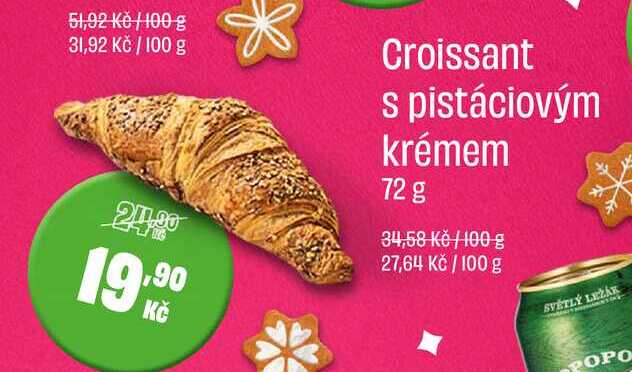 Croissant s pistáciovým krémem 72 g