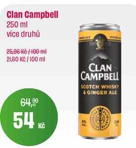 Clan Campbell 250 ml více druhů