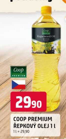 COOP PREMIUM ŘEPKOVÝ OLEJ 1l
