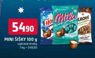 MINI ŠIŠKY 100 g vybrané druhy