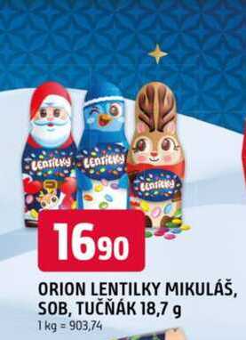 ORION LENTILKY MIKULÁŠ, SOB, TUČŇÁK 18,7 g 
