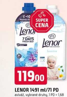 LENOR 1491 ml/71 PD aviváž, vybrané druhy