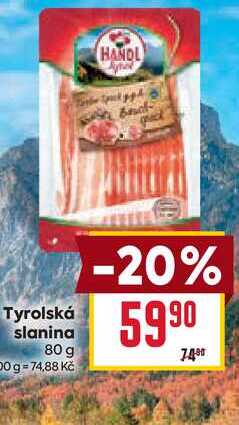 Tyrolská slanina 80 g 