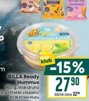 BILLA Ready Hummus 160 g