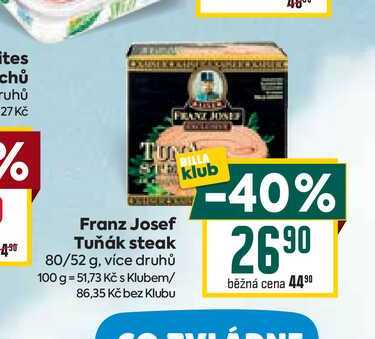 Franz Josef Tuňák steak 80/52 g