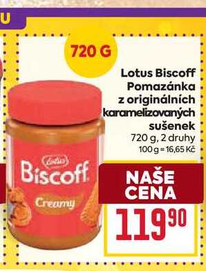 Lotus Biscoff Pomazánka z originálních karamelizovaných sušenek 720 g
