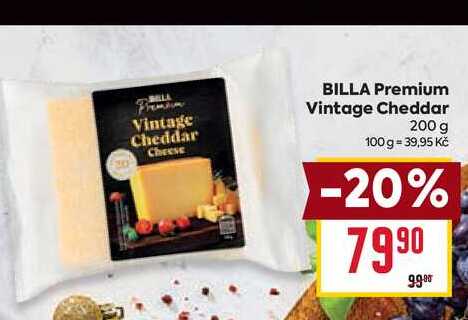 BILLA Premium Vintage Cheddar 200 g  