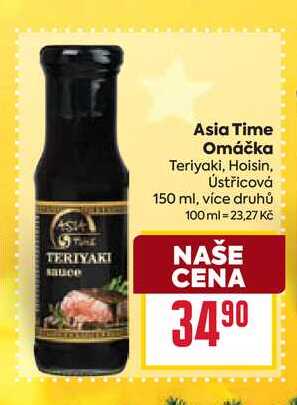 Asia Time Omáčka Teriyaki, Hoisin, Ústřicová 150 ml