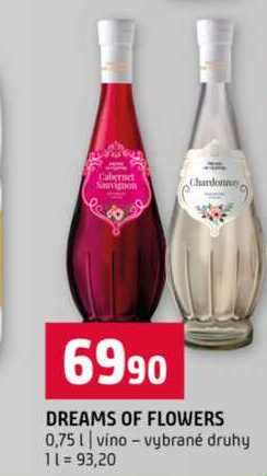 DREAMS OF FLOWERS 0,75l vybrané druhy 