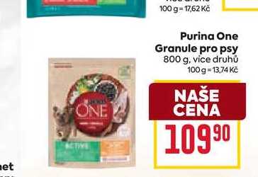 Purina One Granule pro psy 800 g