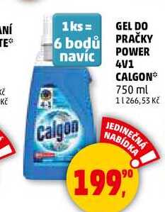 GEL DO PRAČKY POWER 4V1 CALGON, 750 ml