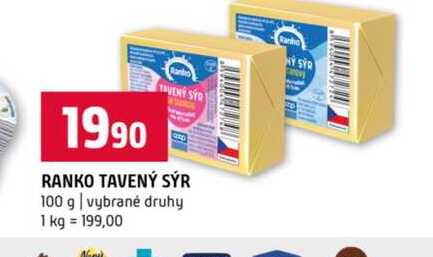 RANKO TAVENÝ SÝR 100 g vybrané druhy