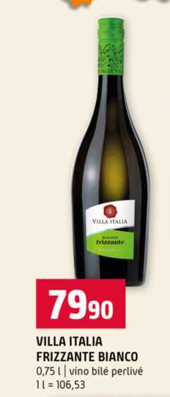 VILLA ITALIA FRIZZANTE BIANCO 0,75l