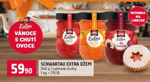 SCHWARTAU EXTRA DŽEM 340 g vybrané druhy