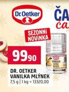 DR. OETKER VANILKA MLÝNEK 7,5 g