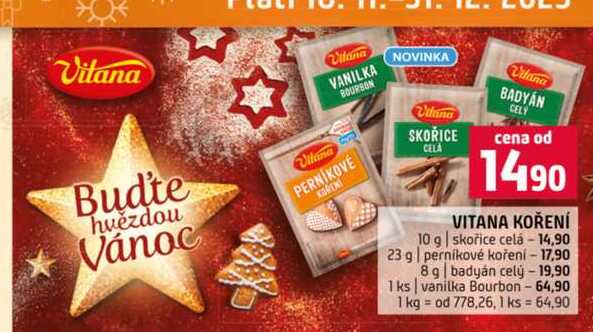 VITANA KOŘENÍ 10 g