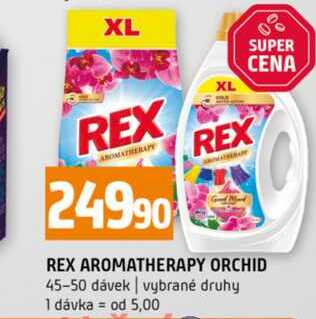 REX AROMATHERAPY ORCHID 45-50 dávek vybrané druhy 