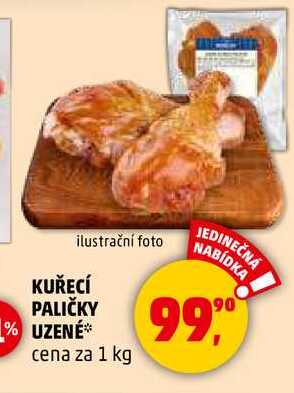 KUŘECÍ PALIČKY UZENÉ, 1 kg 