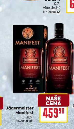 Jägermeister Manifest 0,5l
