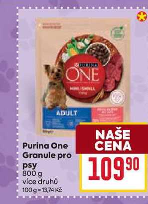 Purina One Granule pro psy 800 g