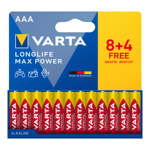 Varta Longlife Max Power AAA, 8+4