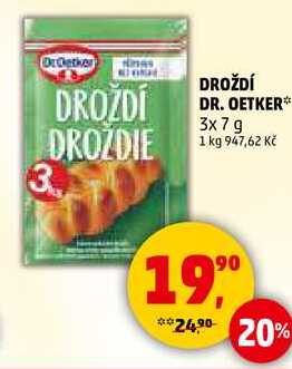 Dr. Oetker Droždí, 3x 7g