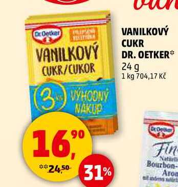 VANILKOVÝ CUKR DR. OETKER, 24 g