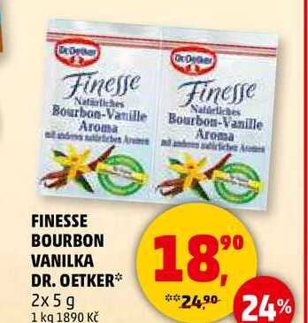 FINESSE BOURBON VANILKA DR. OETKER, 2x 5 g