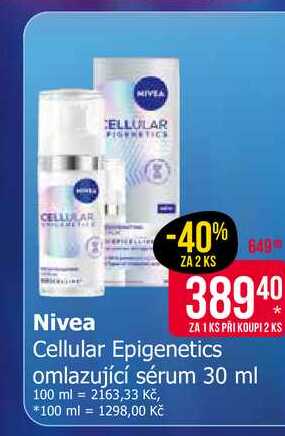 Nivea Cellular Epigenetics omlazující sérum 30 ml 