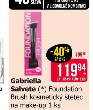 Gabriella Salvete Foundation Brush kosmetický štetec na make-up 1 ks