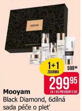 Mooyam Black Diamond, 6dílná sada péče o pleť 