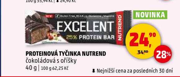 PROTEINOVÁ TYČINKA NUTREND, 40 g 