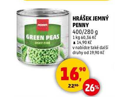 HRÁŠEK JEMNÝ PENNY, 400 g