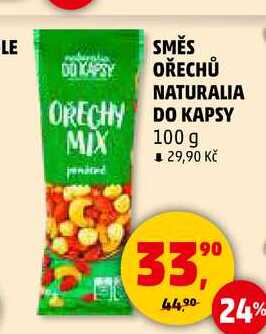 SMĚS OŘECHŮ NATURALIA DO KAPSY, 100 g