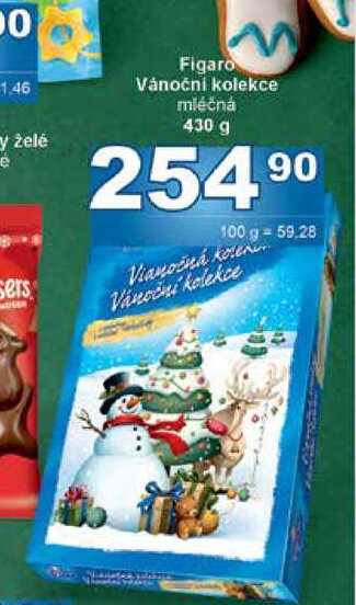 Figaro Vánoční kolekce mléčná 430 g 