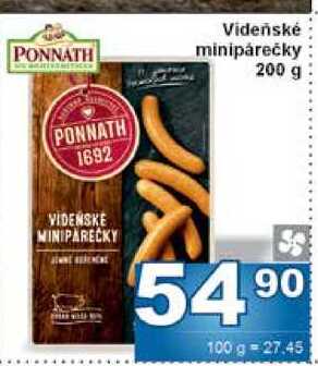 Videňské minipárečky 200 g 