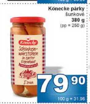 Könecke párky šunkovė 380 g
