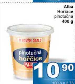 Alba Hořčice plnotučná 400 g 