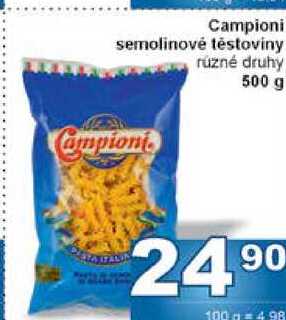 Campioni semolinové těstoviny různé druhy 500 g