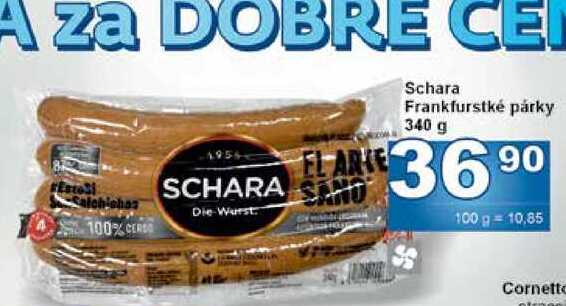Schara Frankfurstké párky 340 g