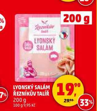 LYONSKÝ SALÁM ŘEZNÍKŮV TALÍŘ, 200 g